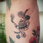 Фото тату чайник 06.01.2021 №292 -tattoo teapot- tatufoto.com