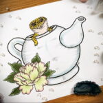 Фото тату чайник 06.01.2021 №307 -tattoo teapot- tatufoto.com