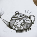 Фото тату чайник 06.01.2021 №325 -tattoo teapot- tatufoto.com