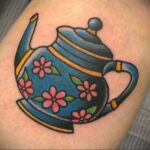 Фото тату чайник 06.01.2021 №326 -tattoo teapot- tatufoto.com