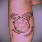 Фото тату чайник 06.01.2021 №327 -tattoo teapot- tatufoto.com
