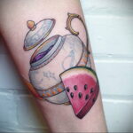 Фото тату чайник 06.01.2021 №352 -tattoo teapot- tatufoto.com