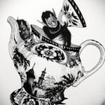 Фото тату чайник 06.01.2021 №382 -tattoo teapot- tatufoto.com