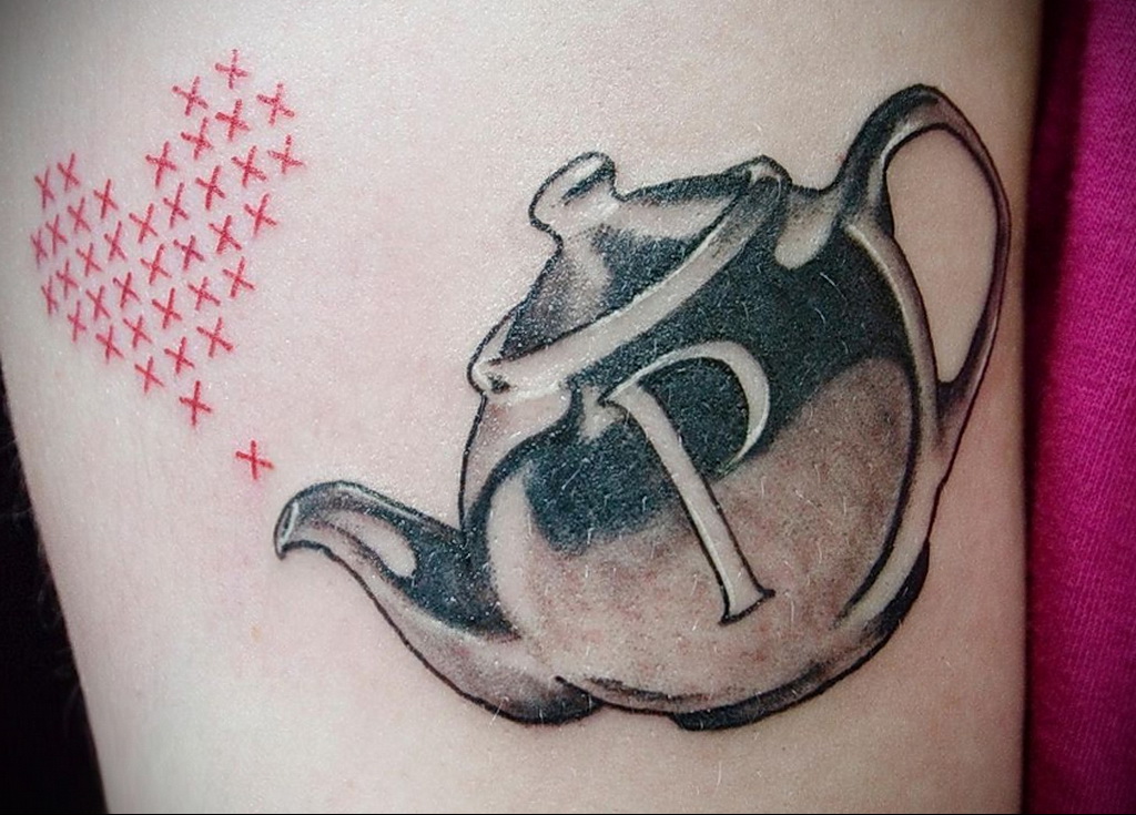 Фото тату чайник 06.01.2021 №401 -tattoo teapot- tatufoto.com