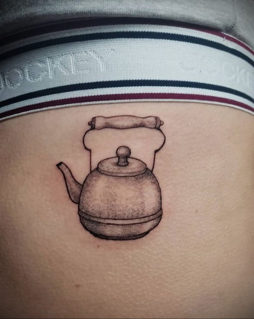 Фото тату чайник 06.01.2021 №402 -tattoo teapot- tatufoto.com