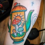 Фото тату чайник 06.01.2021 №410 -tattoo teapot- tatufoto.com