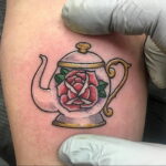 Фото тату чайник 06.01.2021 №428 -tattoo teapot- tatufoto.com