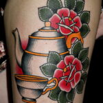 Фото тату чайник 06.01.2021 №438 -tattoo teapot- tatufoto.com