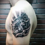 Фото тату часы для мужчины 19.01.2021 №0048 -tattoo clock for men-tatufoto.com