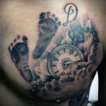 Фото тату часы для мужчины 19.01.2021 №0068 -tattoo clock for men-tatufoto.com