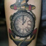 Фото тату часы на предплечье 19.01.2021 №0068 -forearm clock tattoo-tatufoto.com