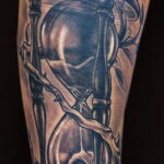 Фото тату часы песочные 19.01.2021 №0074 -hourglass tattoo-tatufoto.com