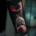 Фото тату часы песочные 19.01.2021 №0170 -hourglass tattoo-tatufoto.com