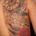 Фото тату часы с цветами 19.01.2021 №0019 -tattoo clock flowers-tatufoto.com