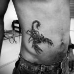 Фото тату черный скорпион 16.01.2021 №0003 -black scorpion tattoo- tatufoto.com