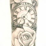 Фото эскиза для тату часы 19.01.2021 №0003 - tattoo clock sketches - tatufoto.com