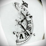 Фото эскиза для тату часы 19.01.2021 №0018 - tattoo clock sketches - tatufoto.com