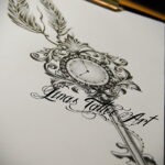 Фото эскиза для тату часы 19.01.2021 №0047 - tattoo clock sketches - tatufoto.com