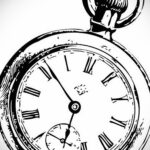 Фото эскиза для тату часы 19.01.2021 №0086 - tattoo clock sketches - tatufoto.com