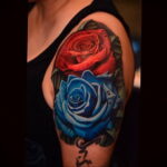 Цветная тату в стиле реализм 02.01.2021 №003 -color realism tattoo- tatufoto.com