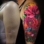 Цветная тату в стиле реализм 02.01.2021 №056 -color realism tattoo- tatufoto.com