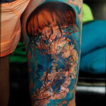 Цветная тату в стиле реализм 02.01.2021 №170 -color realism tattoo- tatufoto.com