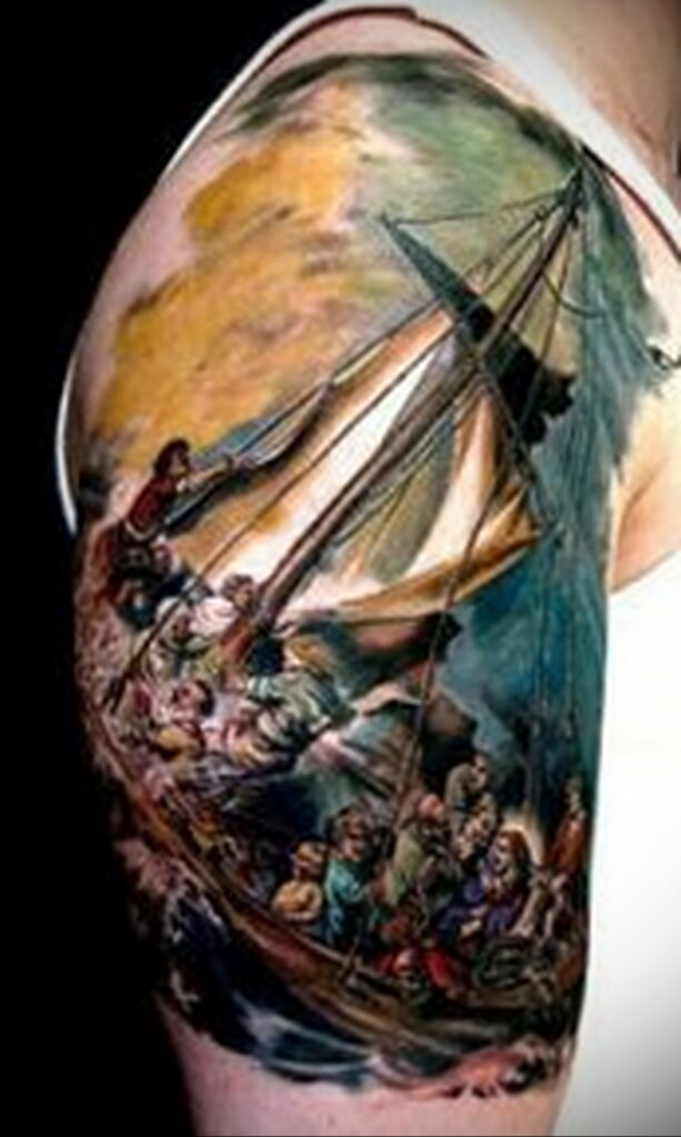 Цветная тату в стиле реализм 02.01.2021 №198 -color realism tattoo- tatufoto.com