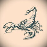 Эскиз для татуировки скорпион 16.01.2021 №0062 -scorpion tattoo sketch- tatufoto.com