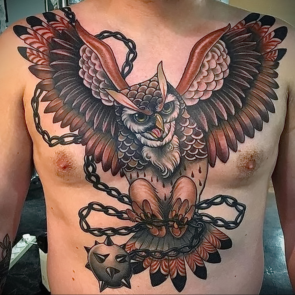 Форум для мастеров и любителей татуировки. мужской рисунок тату с совой при...