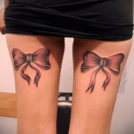 Фото Тату Бантик для девушек 27.02.2021 №0003 - Tattoo Bow for girls - tatufoto.com