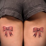 Фото Тату Бантик для девушек 27.02.2021 №0013 - Tattoo Bow for girls - tatufoto.com