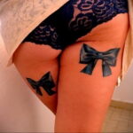 Фото Тату Бантик для девушек 27.02.2021 №0037 - Tattoo Bow for girls - tatufoto.com