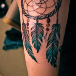 Фото Тату Ловец снов у девушки 27.02.2021 №007 - Dream catcher tattoo - tatufoto.com