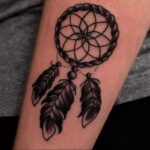 Фото Тату Ловец снов у девушки 27.02.2021 №011 - Dream catcher tattoo - tatufoto.com