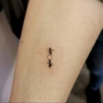 Фото пример рисунка татуировки с муравьем 21.03.2021 №014 - ant tattoo - tatufoto.com