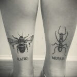 Фото пример рисунка татуировки с муравьем 21.03.2021 №015 - ant tattoo - tatufoto.com
