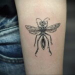 Фото пример рисунка татуировки с муравьем 21.03.2021 №038 - ant tattoo - tatufoto.com