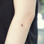 Фото пример рисунка татуировки с муравьем 21.03.2021 №055 - ant tattoo - tatufoto.com