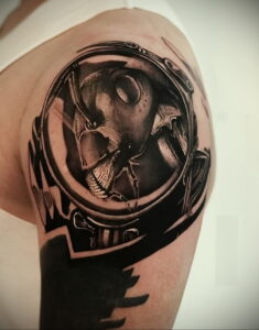 Фото пример рисунка татуировки с муравьем 21.03.2021 №105 - ant tattoo - tatufoto.com