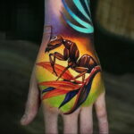 Фото пример рисунка татуировки с муравьем 21.03.2021 №131 - ant tattoo - tatufoto.com