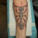 Фото пример рисунка татуировки с муравьем 21.03.2021 №132 - ant tattoo - tatufoto.com