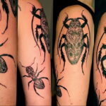 Фото пример рисунка татуировки с муравьем 21.03.2021 №146 - ant tattoo - tatufoto.com