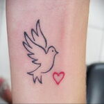 Фото рисунок тату маленькое сердце 09.02.2021 №0035 - heart tattoo small - tatufoto.com