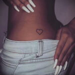 Фото рисунок тату маленькое сердце 09.02.2021 №0039 - heart tattoo small - tatufoto.com