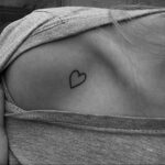Фото рисунок тату маленькое сердце 09.02.2021 №0040 - heart tattoo small - tatufoto.com