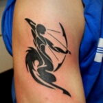 Фото символ тату стрелец 01.02.2021 №0009 - archer symbol tattoo - tatufoto.com