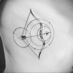 Фото тату знак стрельца 02.02.2021 №0040 - Sagittarius sign tattoo - tatufoto.com