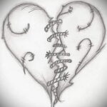 Фото тату разбитое сердце 04.02.2021 №0054 - broken heart tattoo - tatufoto.com