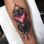 Фото тату сердце для девушки 04.02.2021 №0030 - heart tattoo for girls - tatufoto.com