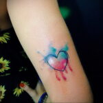 Фото тату сердце для девушки 04.02.2021 №0036 - heart tattoo for girls - tatufoto.com